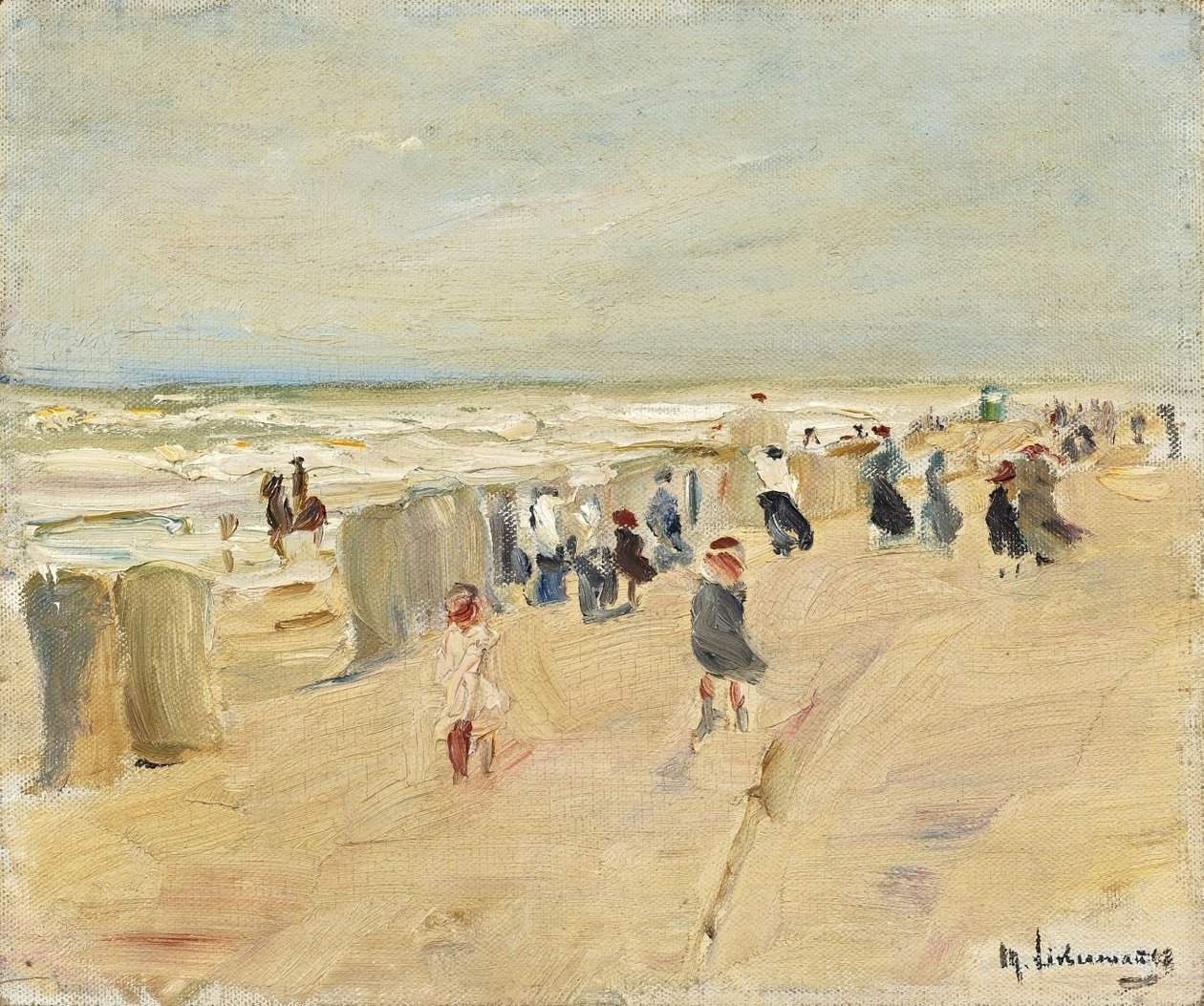 Spiaggia a Noordwijk durante la tempesta da Max Liebermann