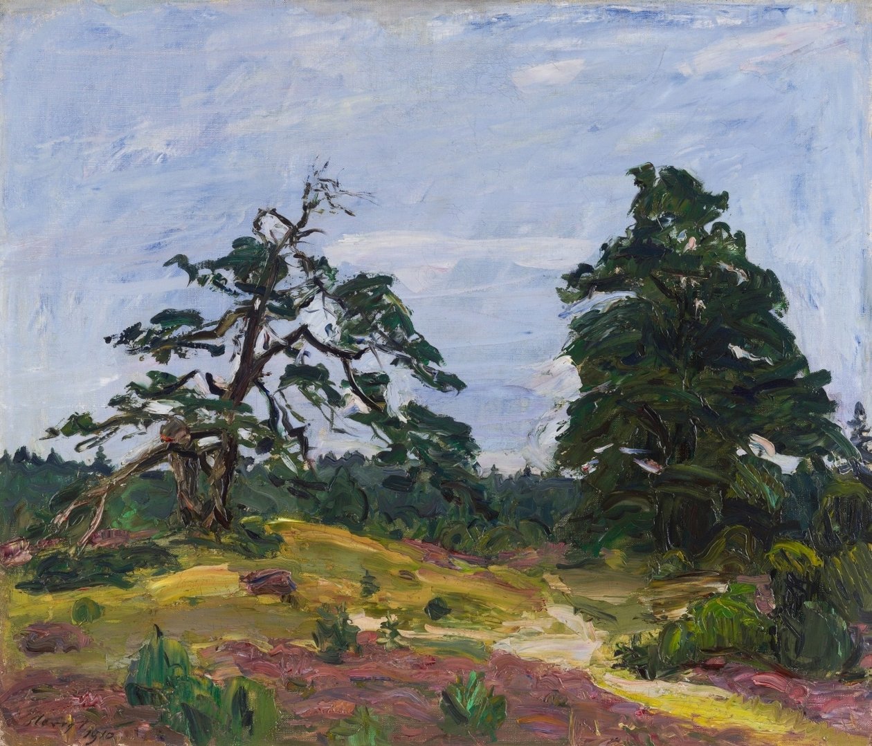 Brughiera e alberi da Max Slevogt