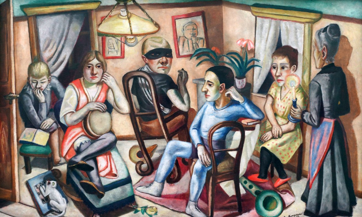 Prima del ballo in maschera da Max Beckmann