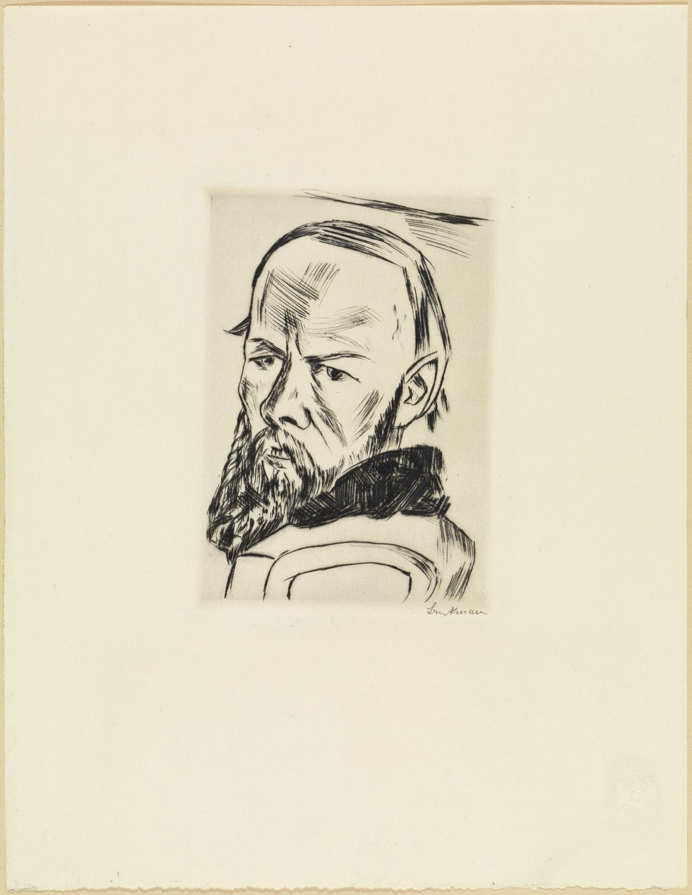 Ritratto di Dostoevskij da Max Beckmann