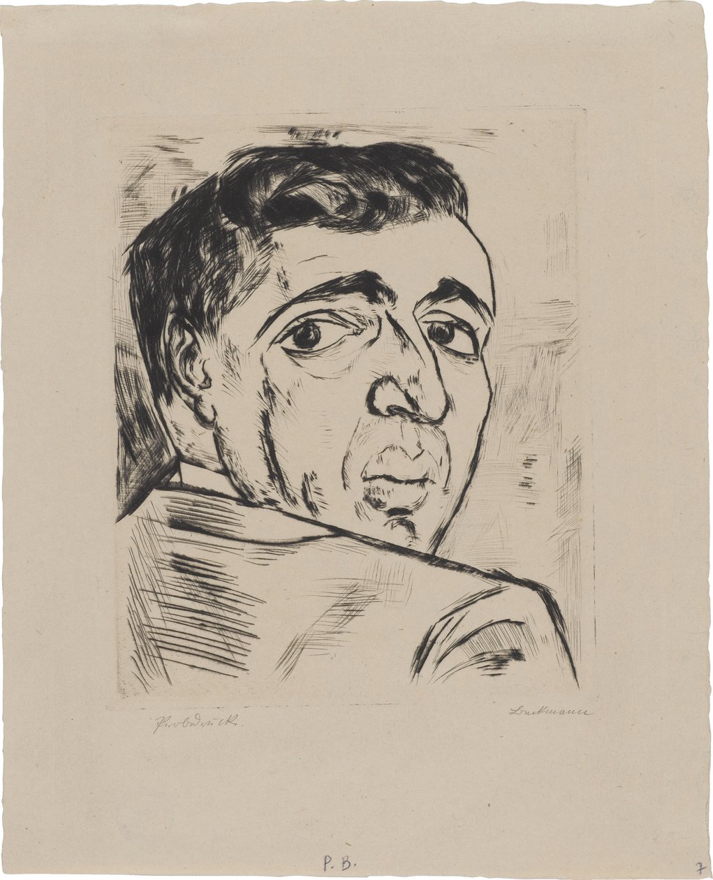 Ritratto di Israel Ber Neumann (1887-1961) da Max Beckmann