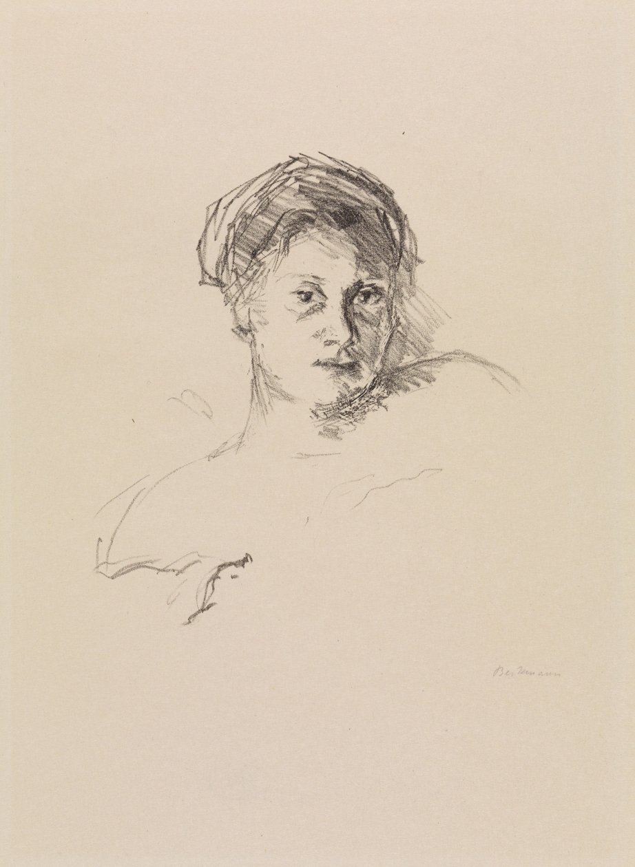Ritratto di Minna Beckmann-Tube da Max Beckmann