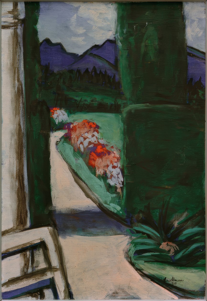 Vista dal padiglione. Ohlstadt da Max Beckmann