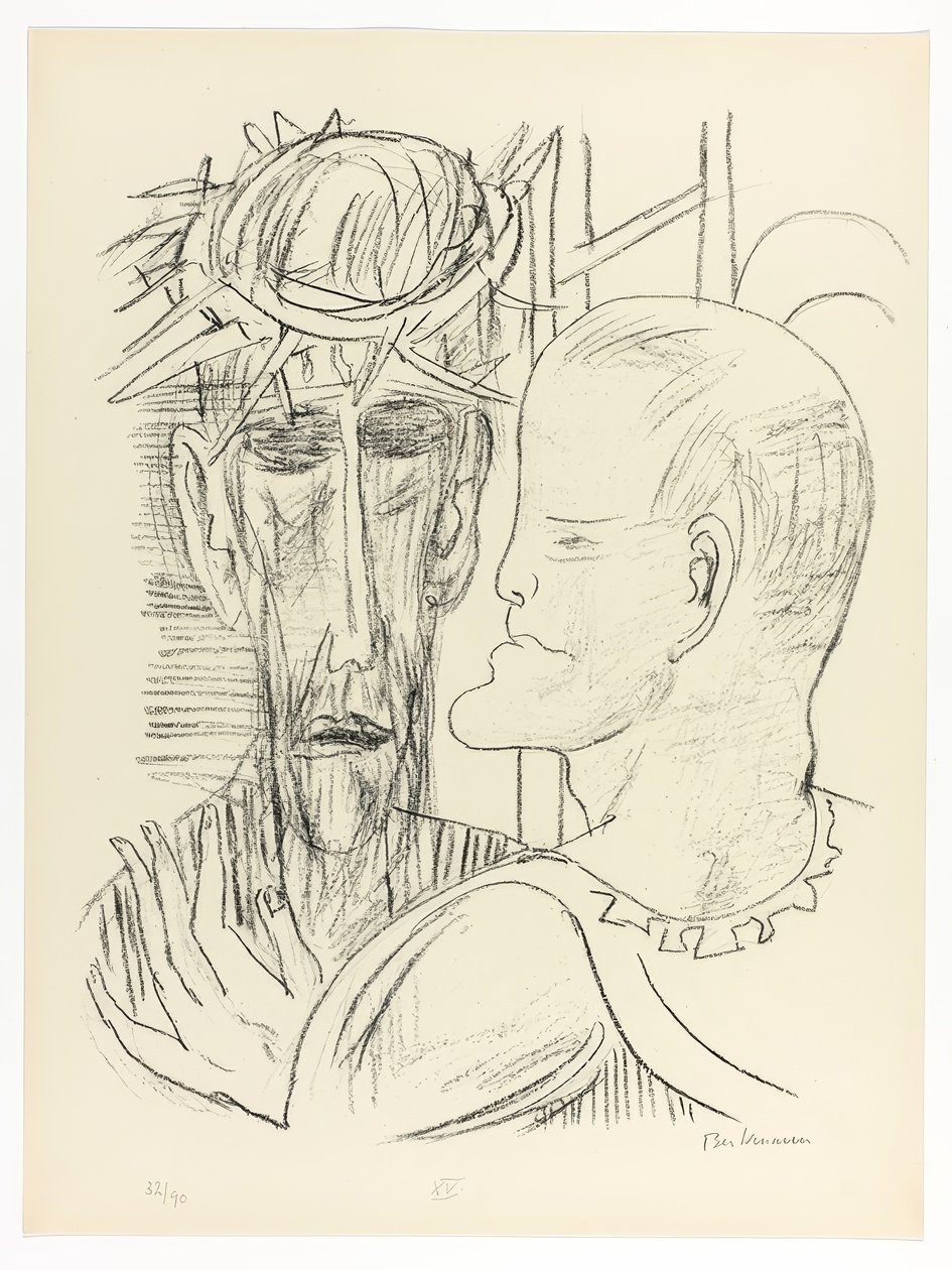 Cristo e Pilato, tavola 15 da Day and Dream da Max Beckmann