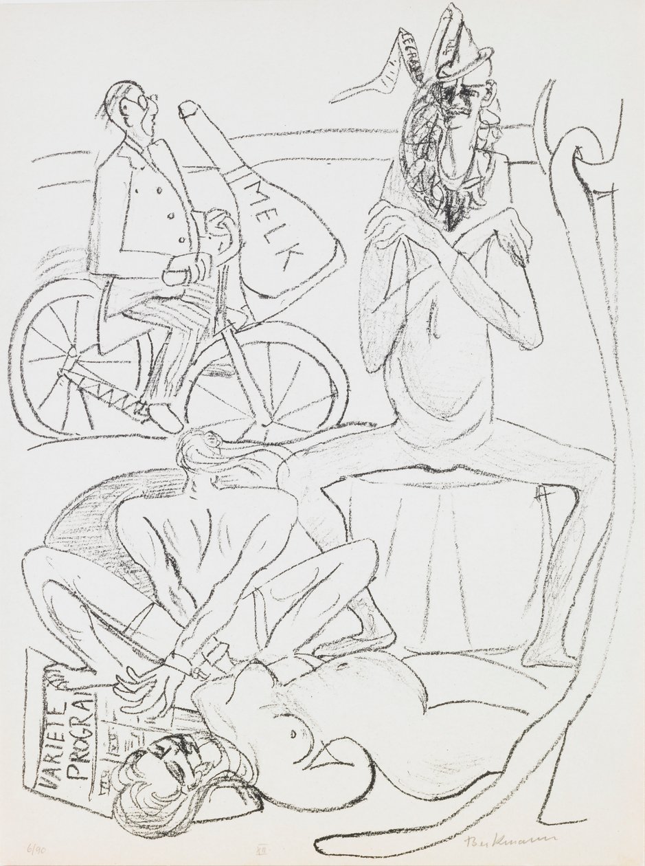Circo, tavola 12 dal portfolio "Giorno e sogno" da Max Beckmann