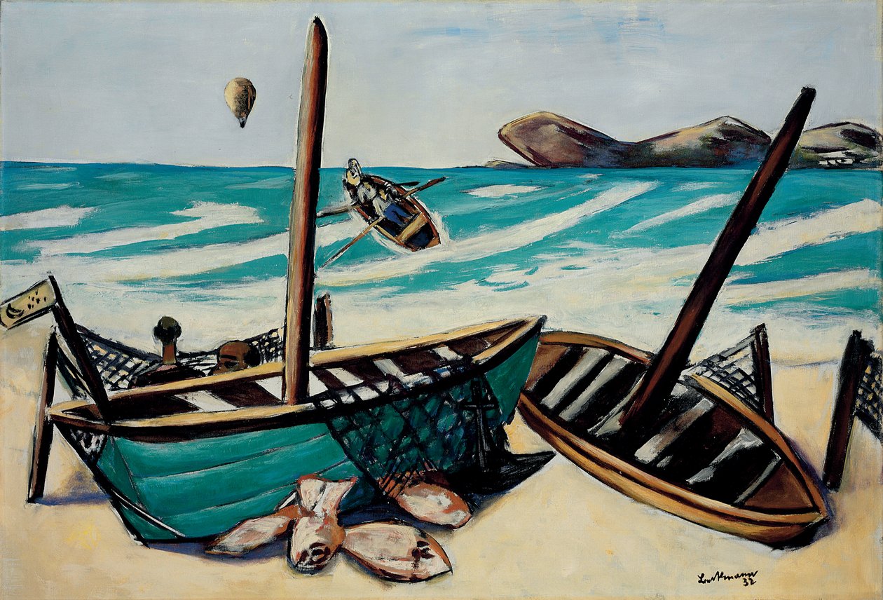 Paesaggio Costiero con Pallone da Max Beckmann