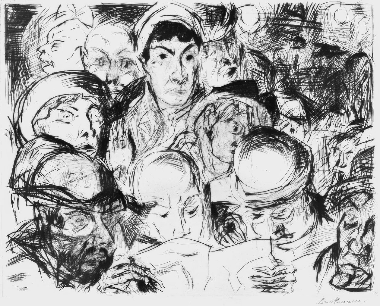 La dichiarazione di guerra da Max Beckmann