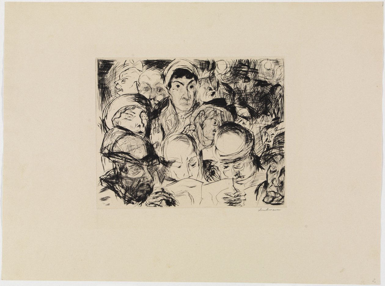 La dichiarazione di guerra da Max Beckmann