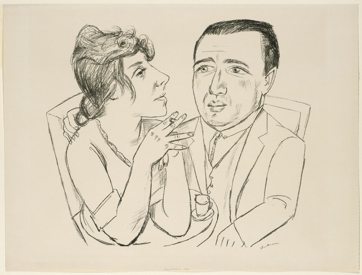 Ritratto a due figure di I.B. Neumann e Martha Stern da Max Beckmann