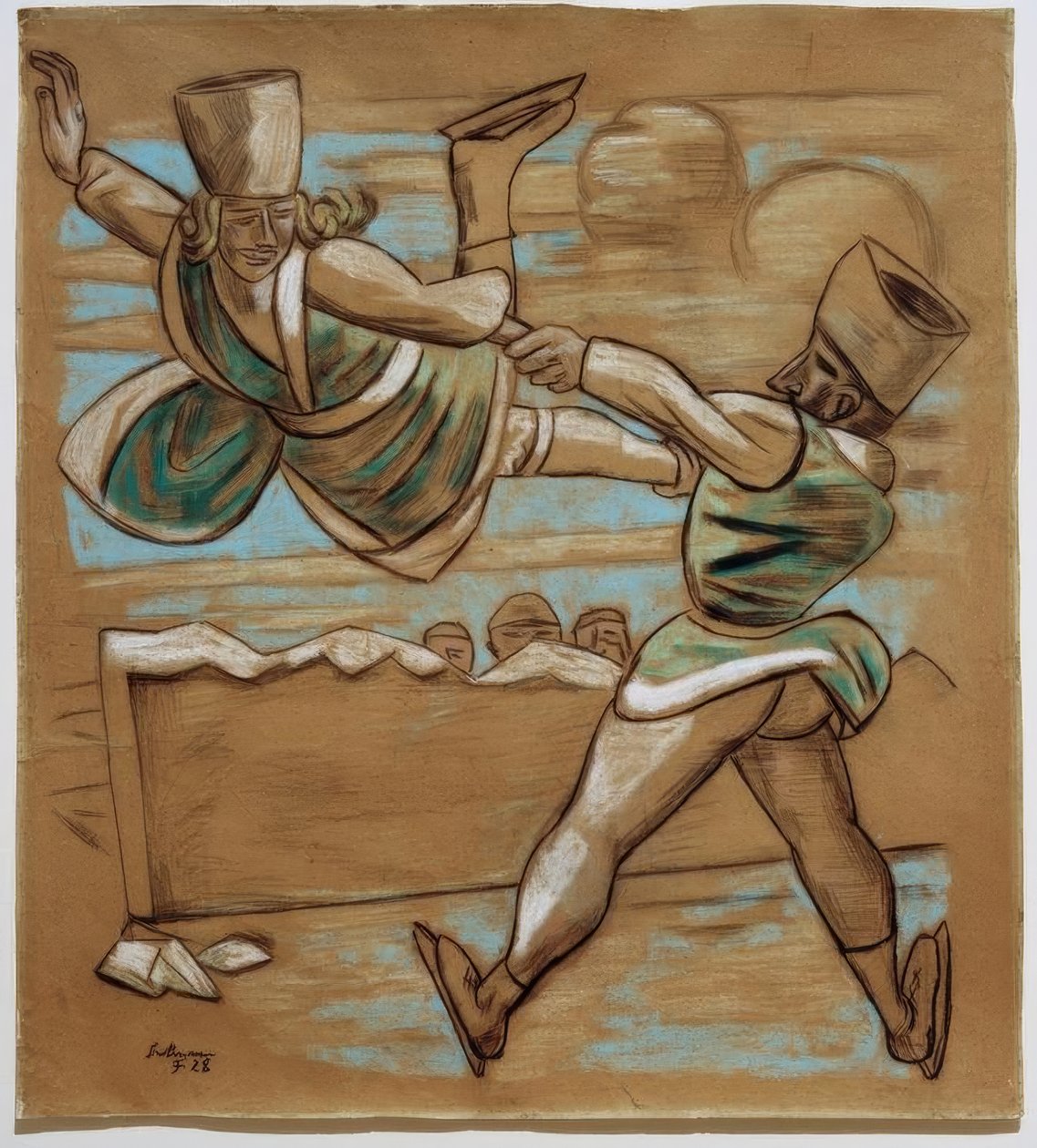 Pattinatore su ghiaccio I da Max Beckmann