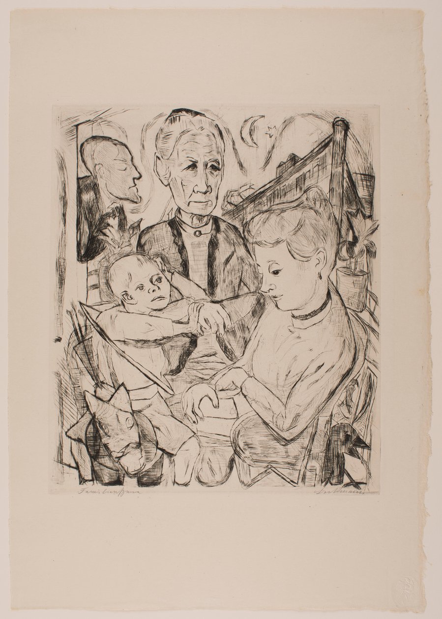 Scena familiare (Famiglia Beckmann), tavola 2 dal portfolio 