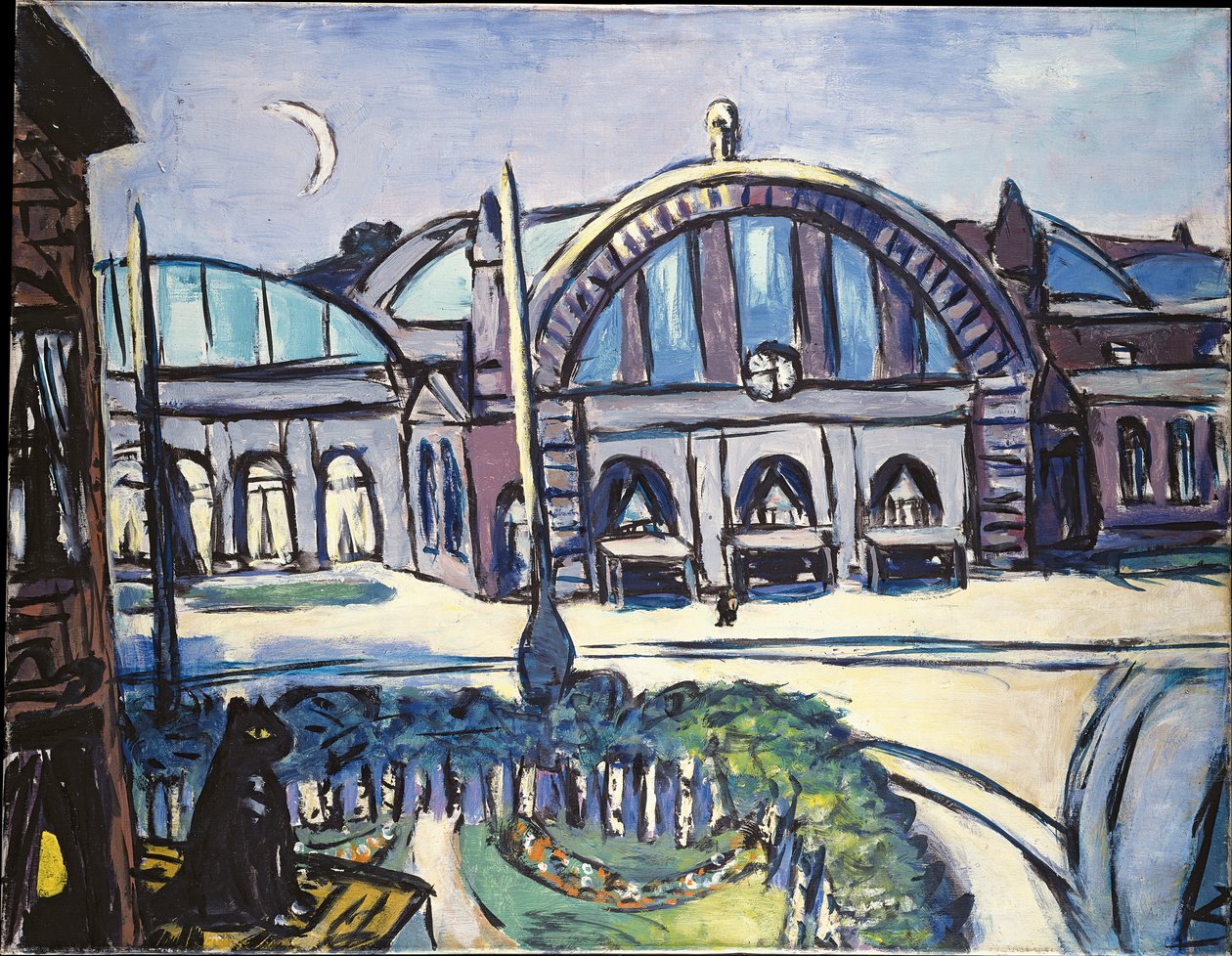 Stazione centrale di Francoforte da Max Beckmann
