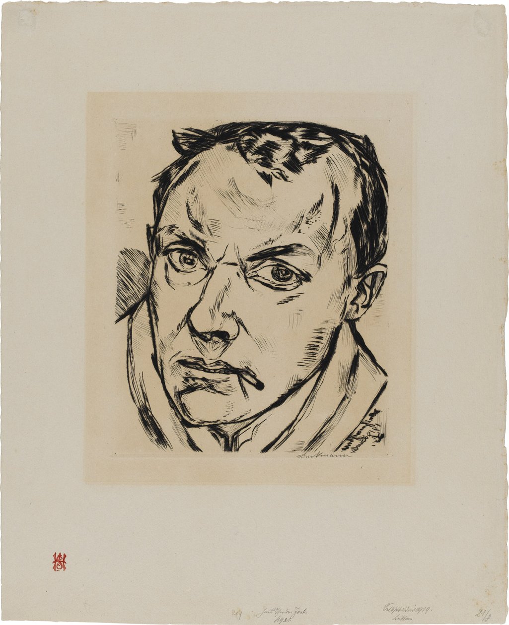 Grande autoritratto da Max Beckmann