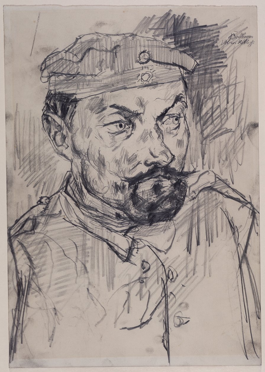 Ernst Pflanz, membro della Guardia Nazionale, busto da Max Beckmann
