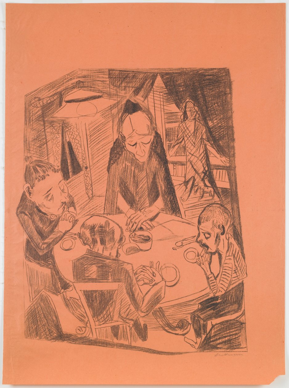 Hunger, Platte 5 aus dem Portfolio „Hölle“ da Max Beckmann