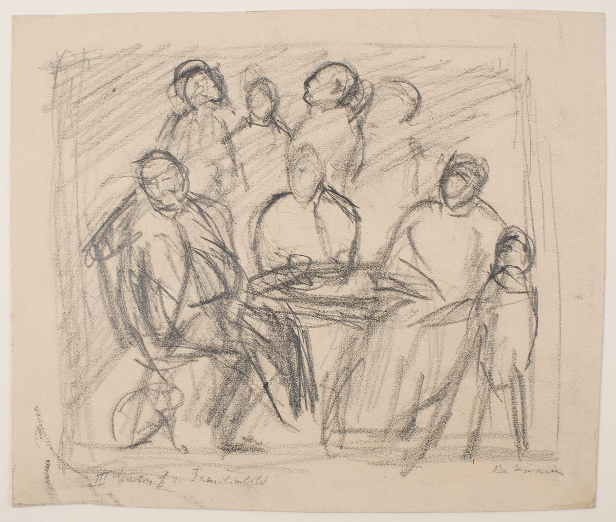 III [Terzo] Schizzo per ritratto di famiglia da Max Beckmann