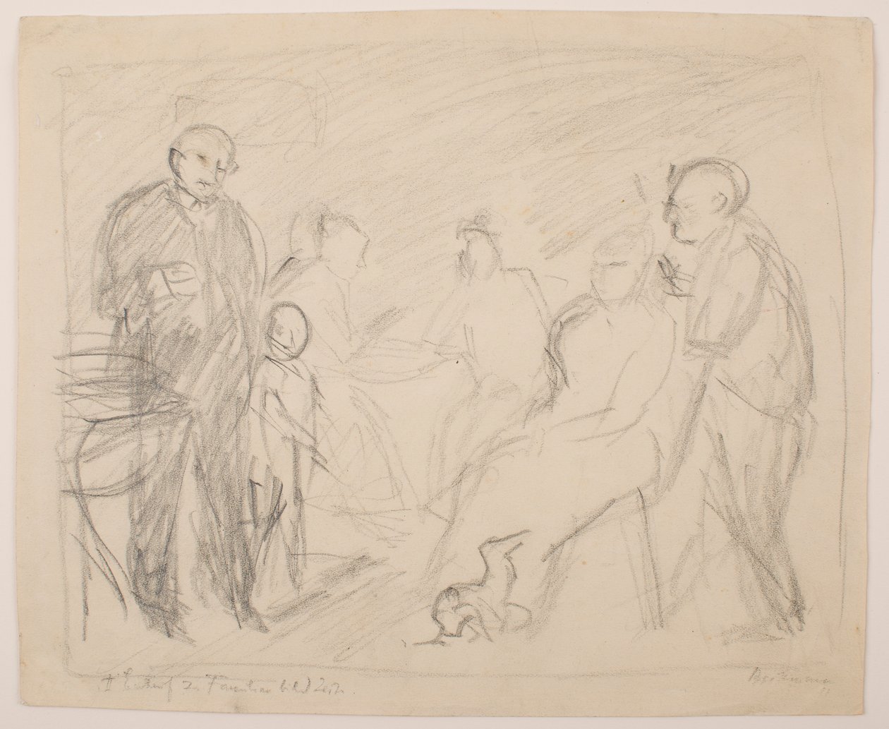 II [Secondo] Schizzo per il ritratto della famiglia Zech da Max Beckmann