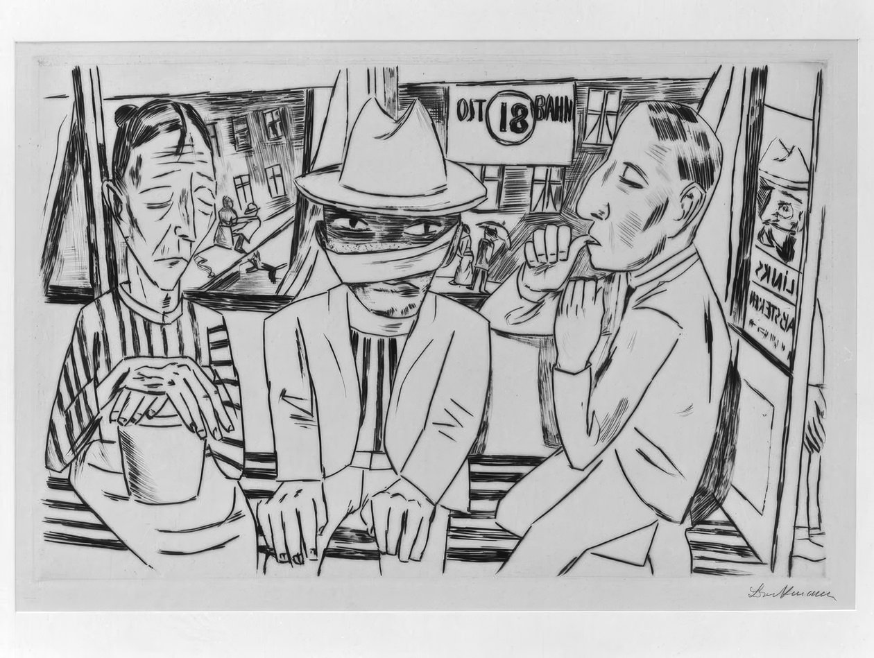 Nel tram da Max Beckmann