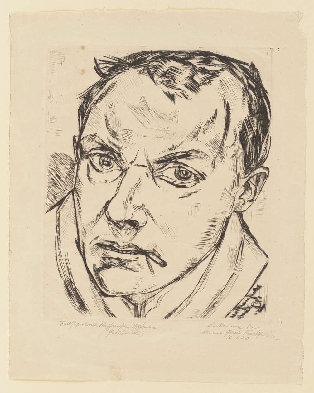 Grande autoritratto da Max Beckmann
