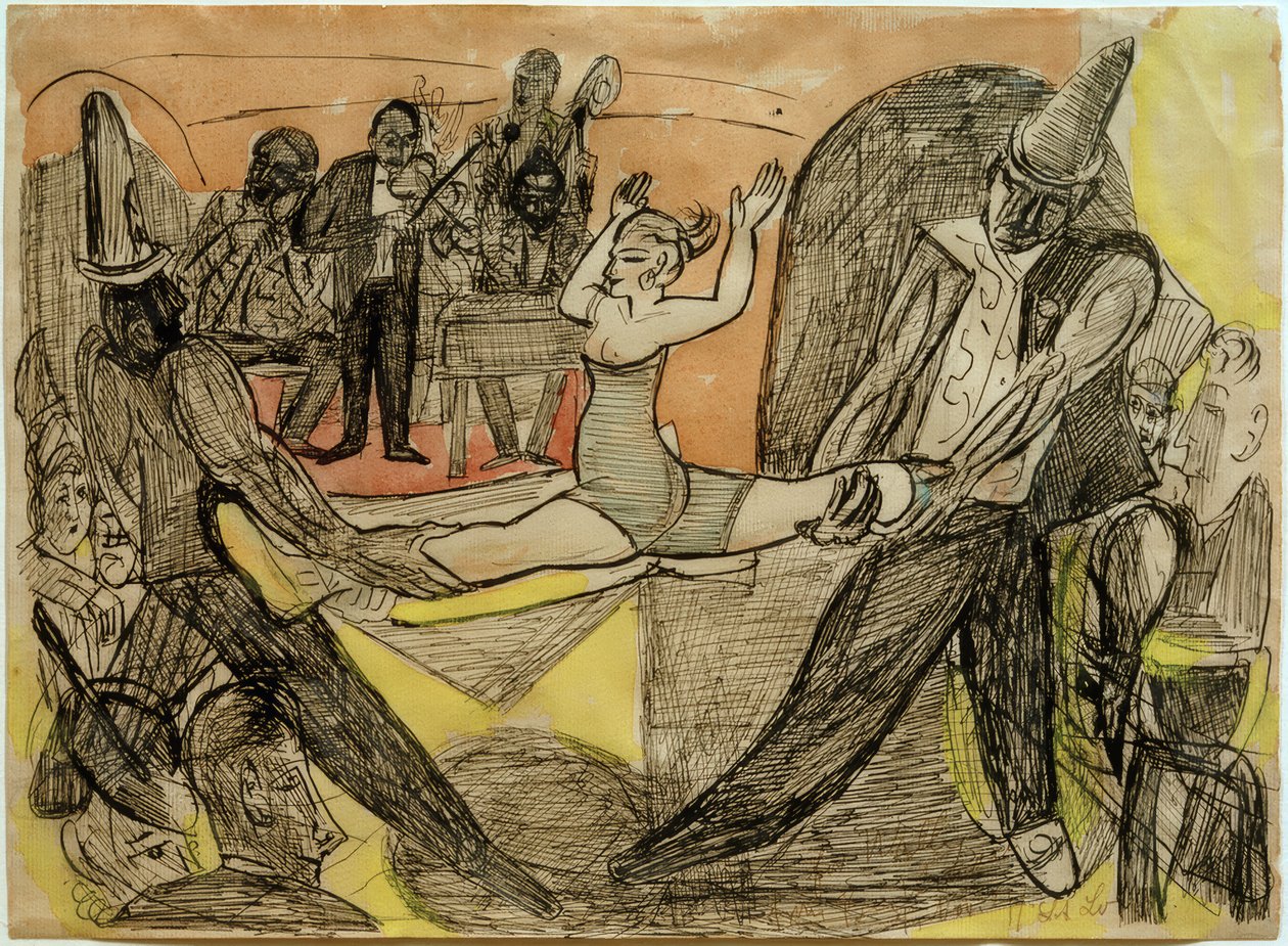 Nightclub a New York da Max Beckmann