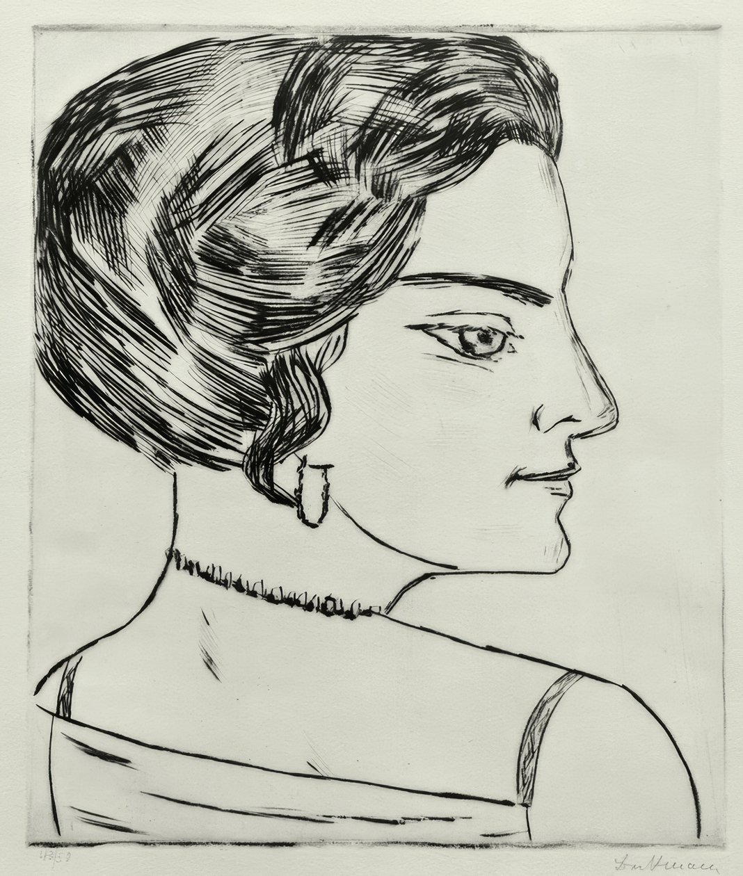 Naïla di profilo da Max Beckmann