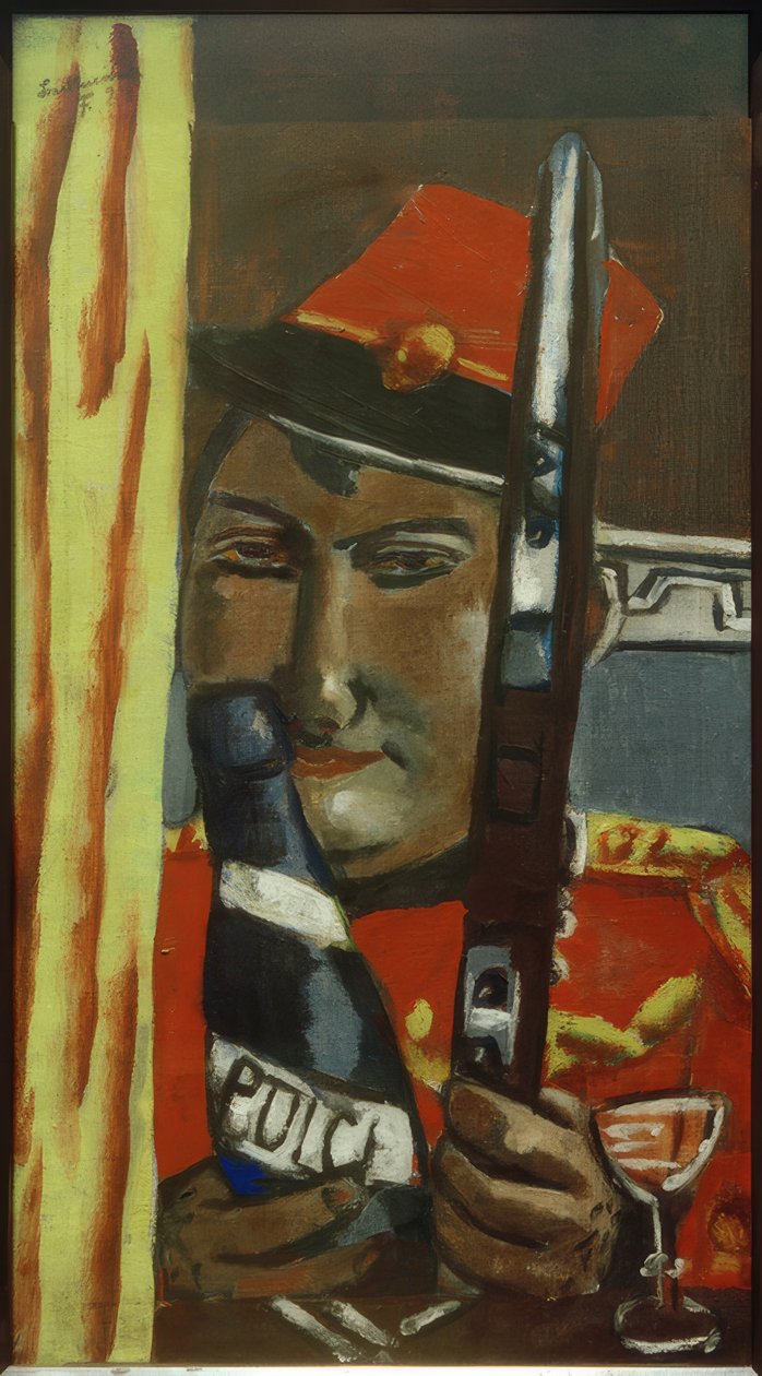 Soldato peruviano vuole bere da Max Beckmann