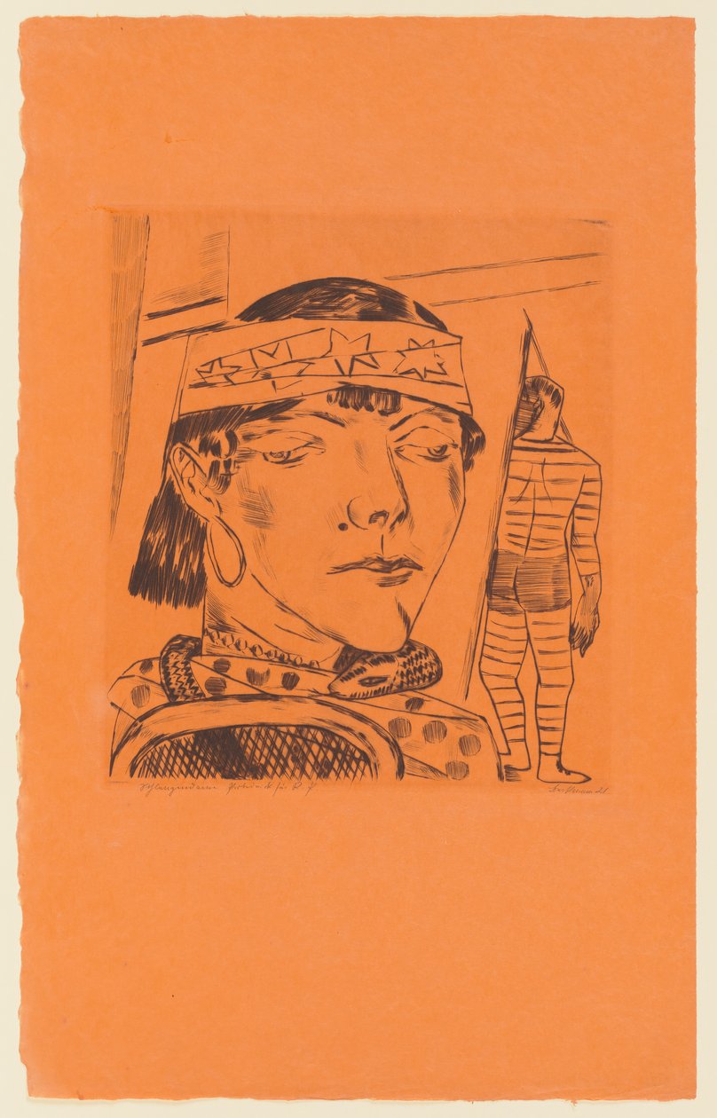 Tafel 10 der Serie: Jährlicher Jahrmarkt da Max Beckmann