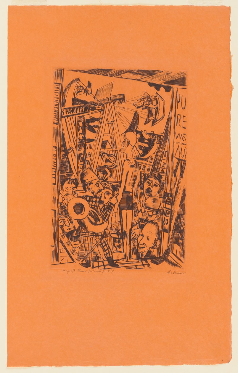 Tafel 5 der Serie: Jährlicher Jahrmarkt da Max Beckmann