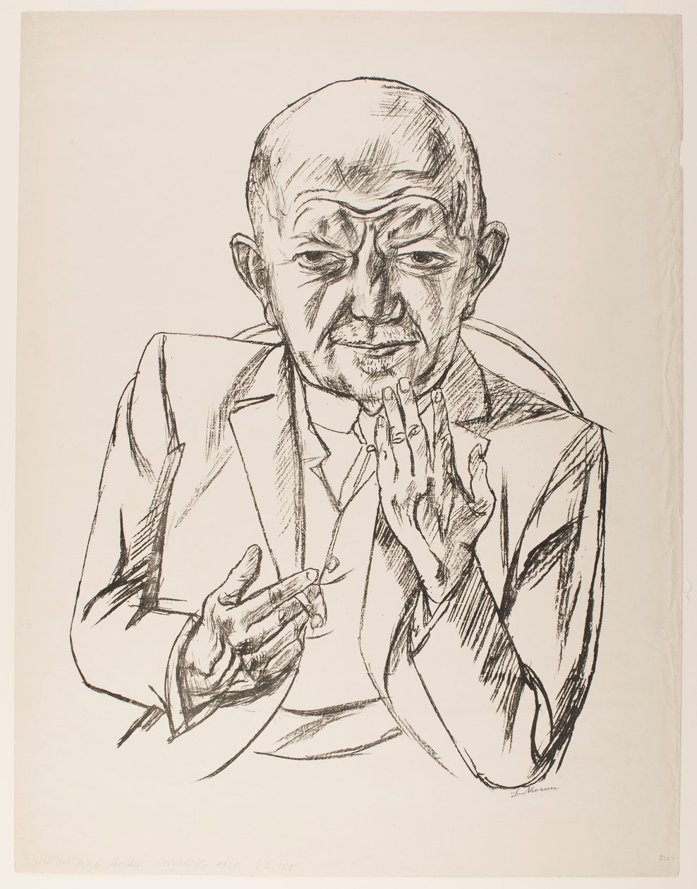 Ritratto del dottor Weidner da Max Beckmann