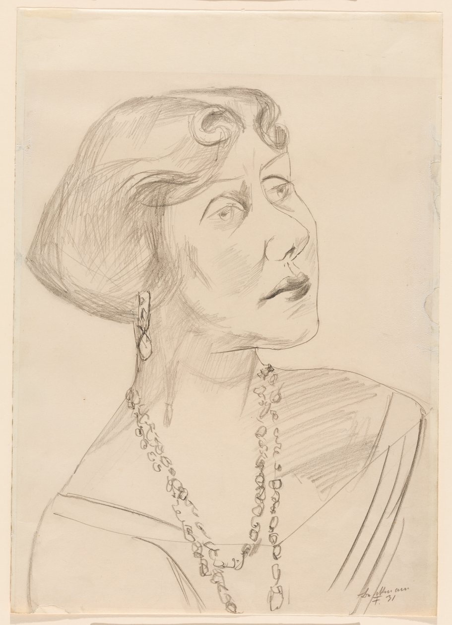 Ritratto di Lilly von Schnitzler da Max Beckmann