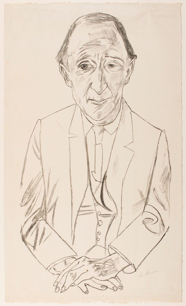 Ritratto del compositore Frederik Delius da Max Beckmann