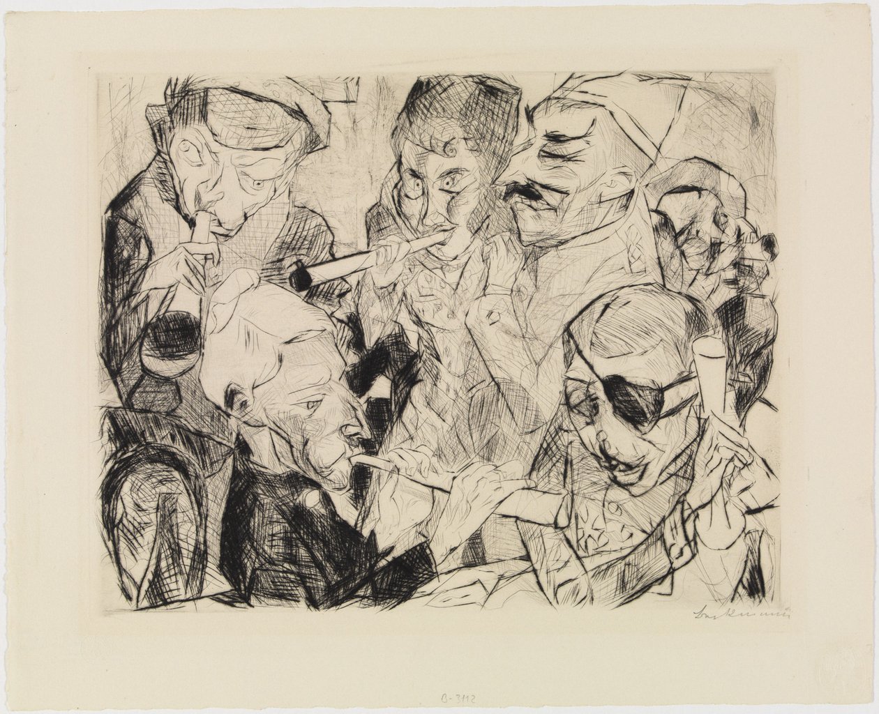 Buon Anno Nuovo 1917 da Max Beckmann