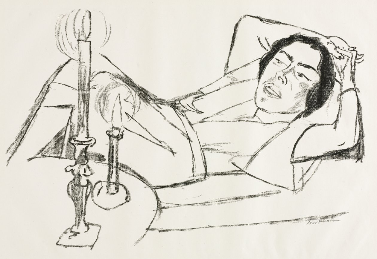 Donna reclinata (Ritratto di Johanna Loeb) da Max Beckmann