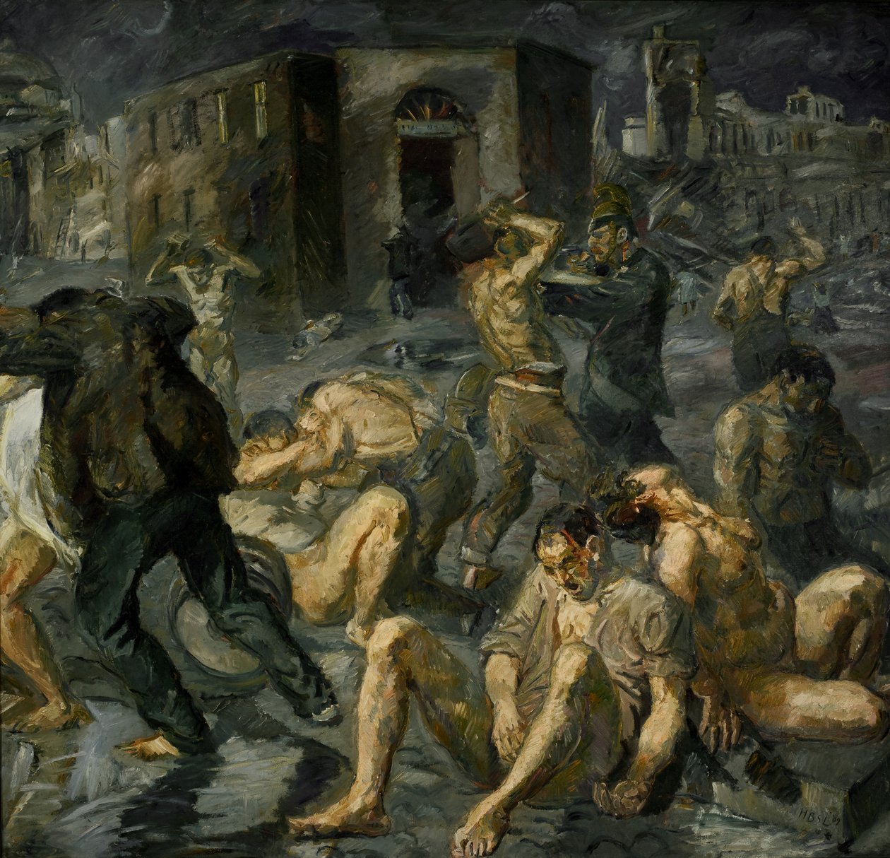 Scena della distruzione di Messina da Max Beckmann
