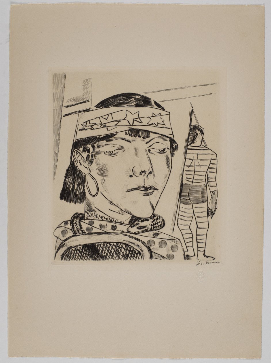 Signora dei serpenti da Max Beckmann