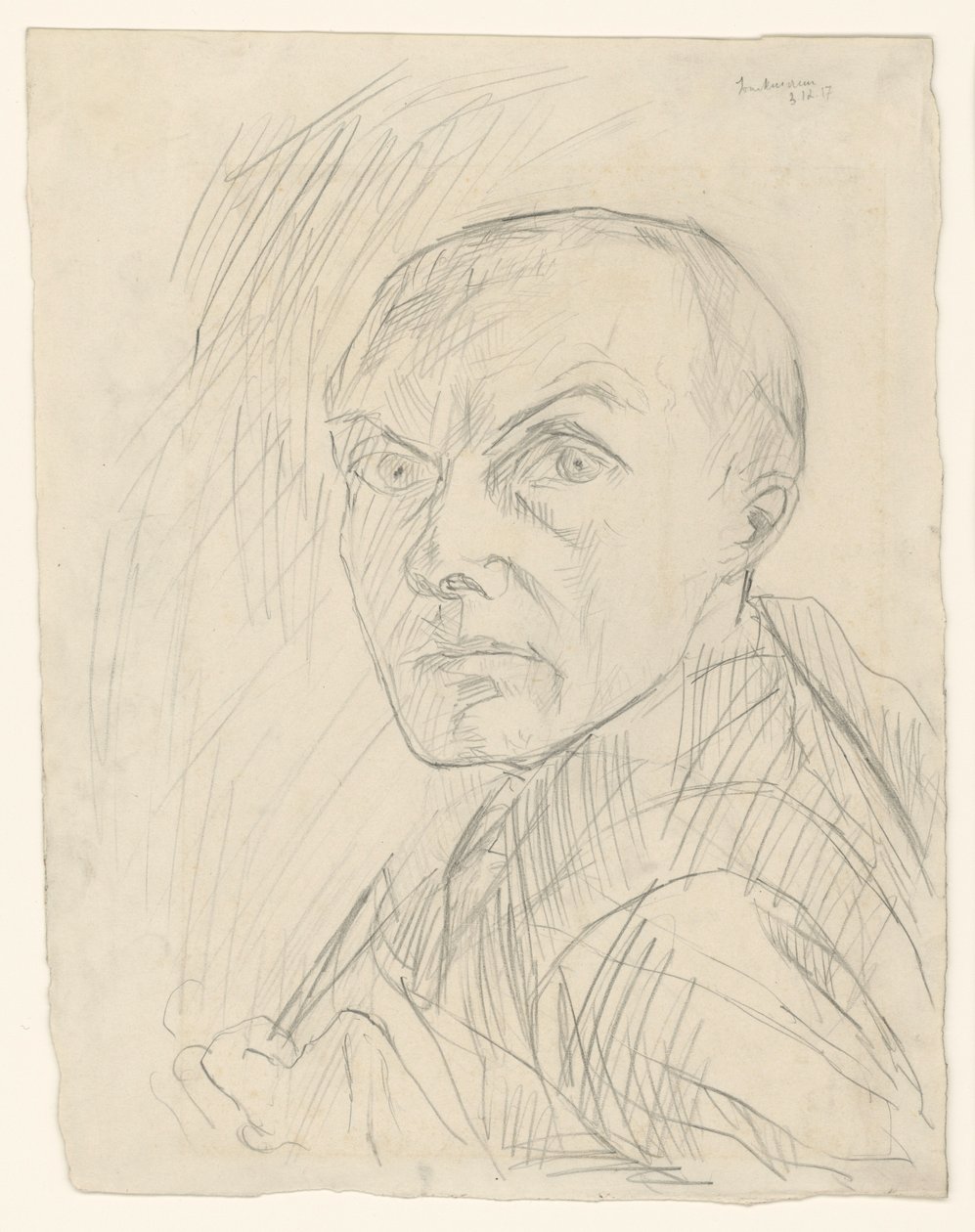 Autoritratto di profilo a sinistra da Max Beckmann