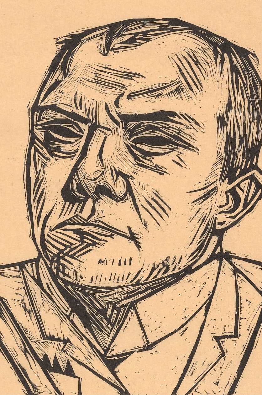 Selbstbildnis da Max Beckmann