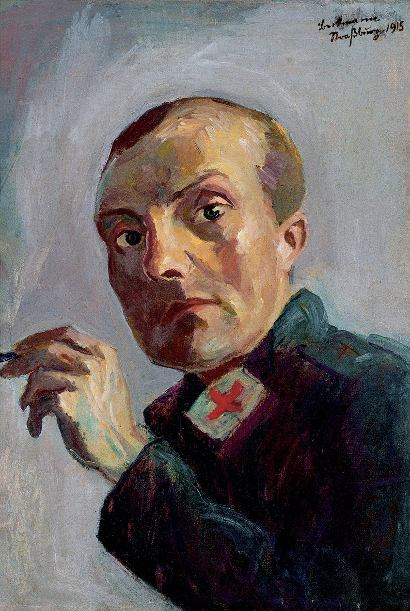 Autoritratto come infermiere da Max Beckmann