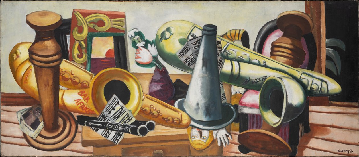Natura morta con sassofoni da Max Beckmann