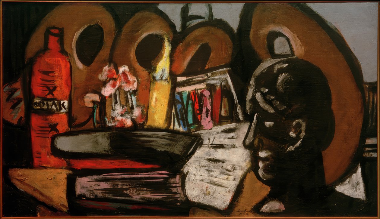 Natura morta con palette da Max Beckmann