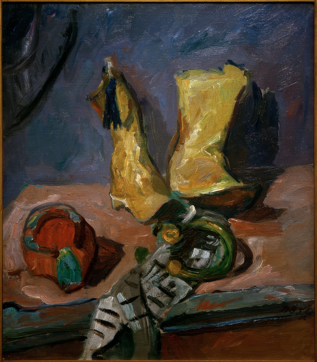 Natura morta con stivali gialli da Max Beckmann