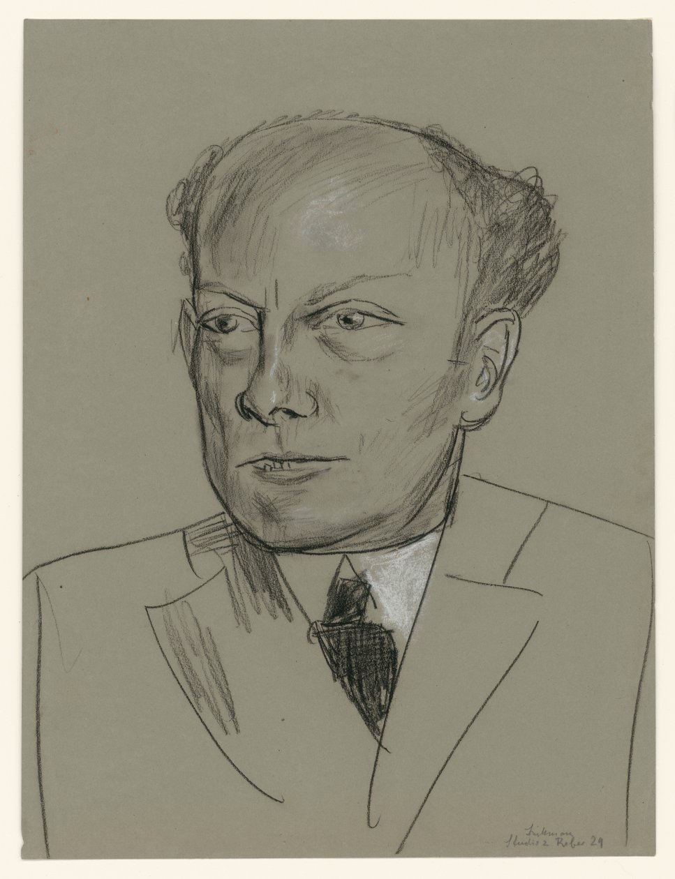 Studio sul ritratto di Gottlieb Friedrich Reber (testa) da Max Beckmann
