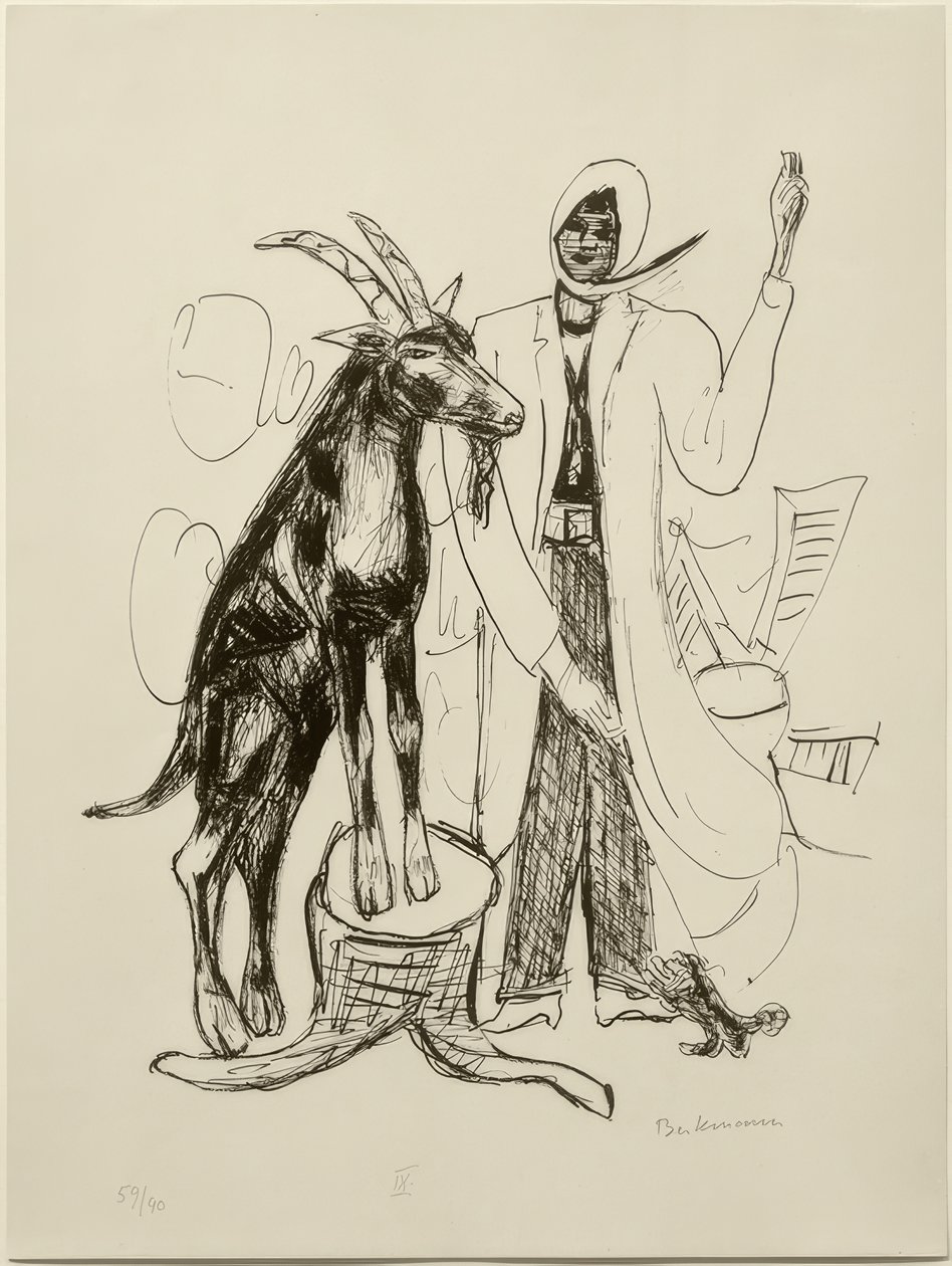 IL CERVO (Il caprone) da Max Beckmann