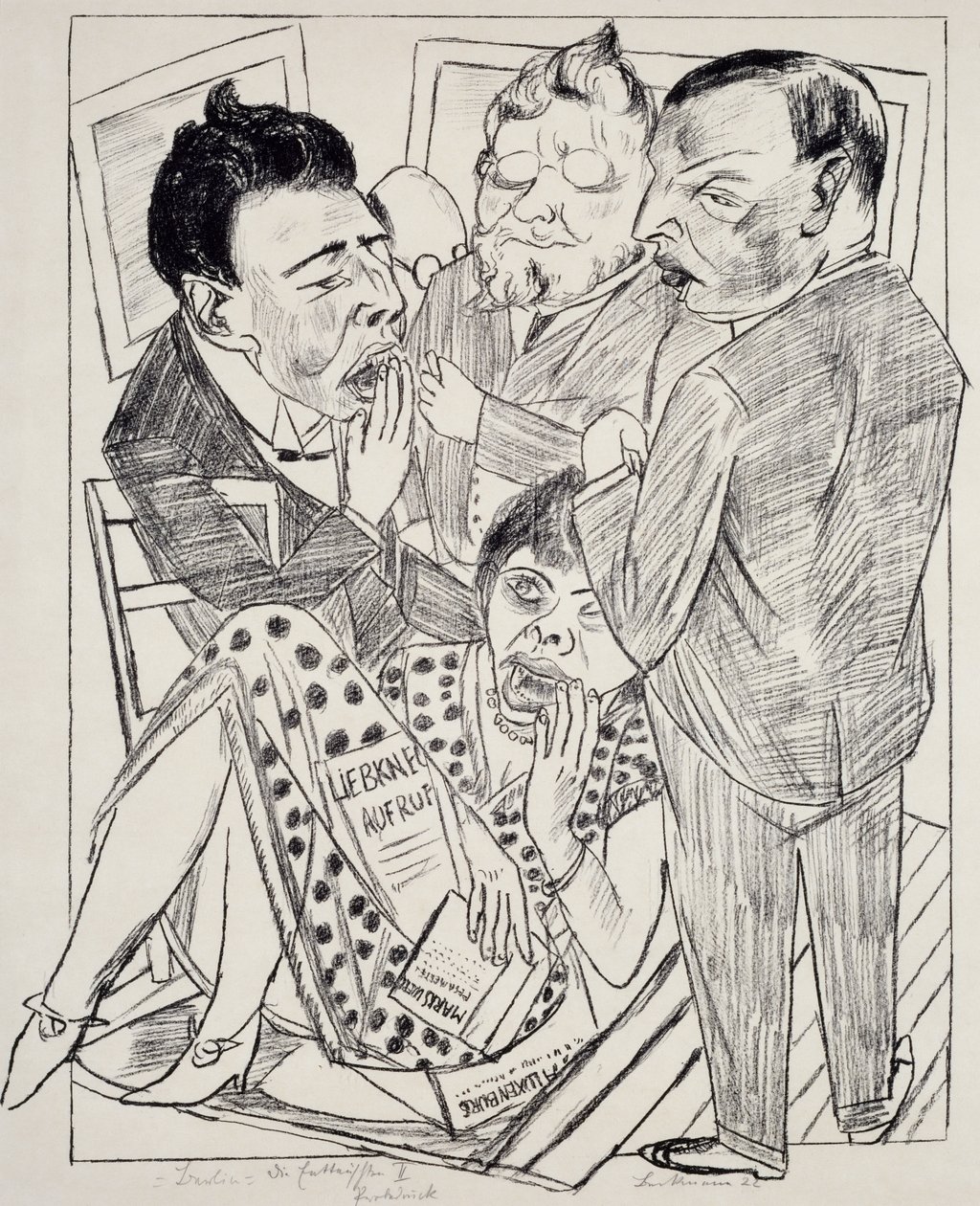 Il deluso II, di Max Beckmann (1884-1950), litografia. Germania, XX secolo. da Max Beckmann