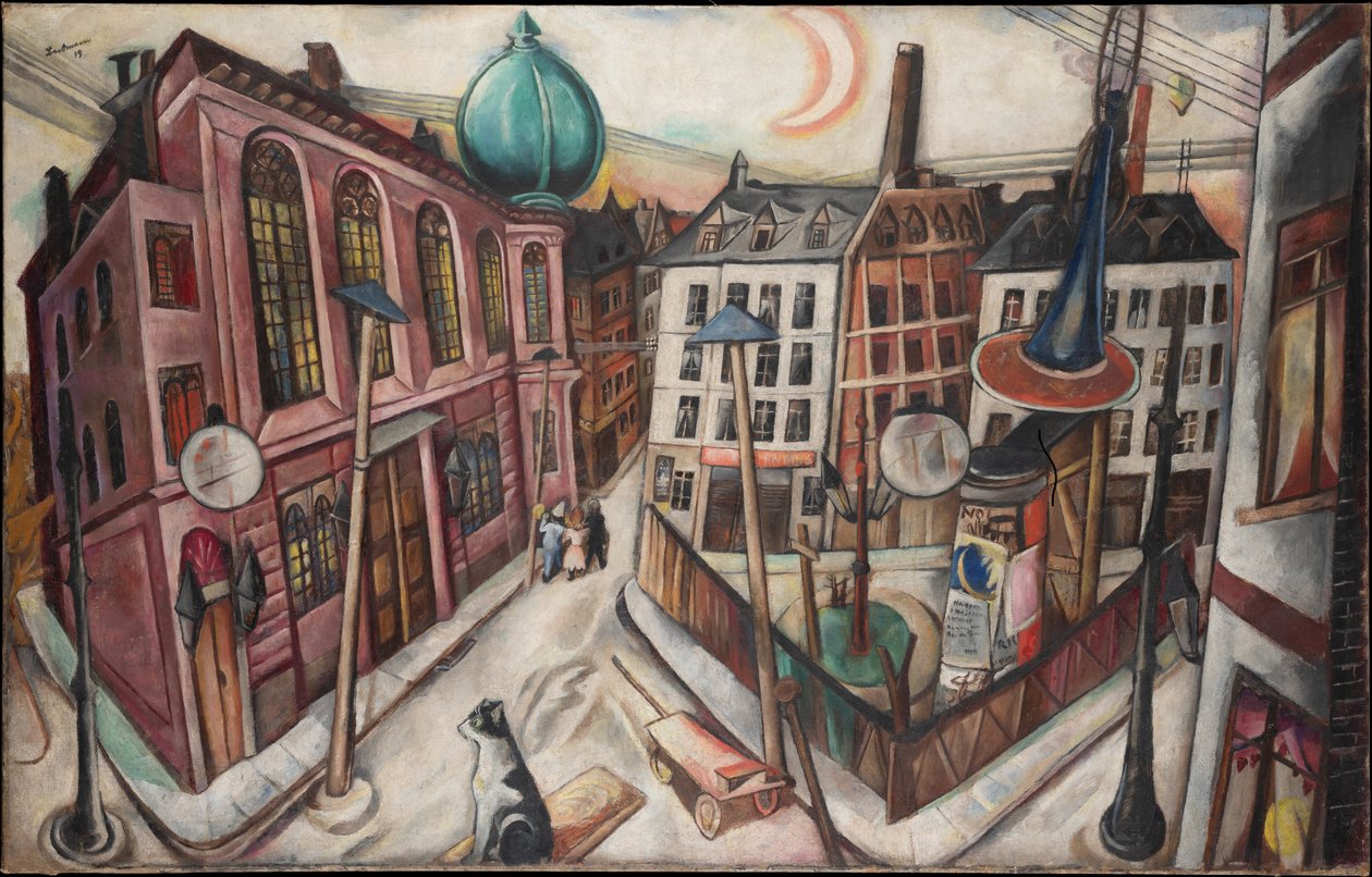 La sinagoga di Francoforte sul Meno da Max Beckmann
