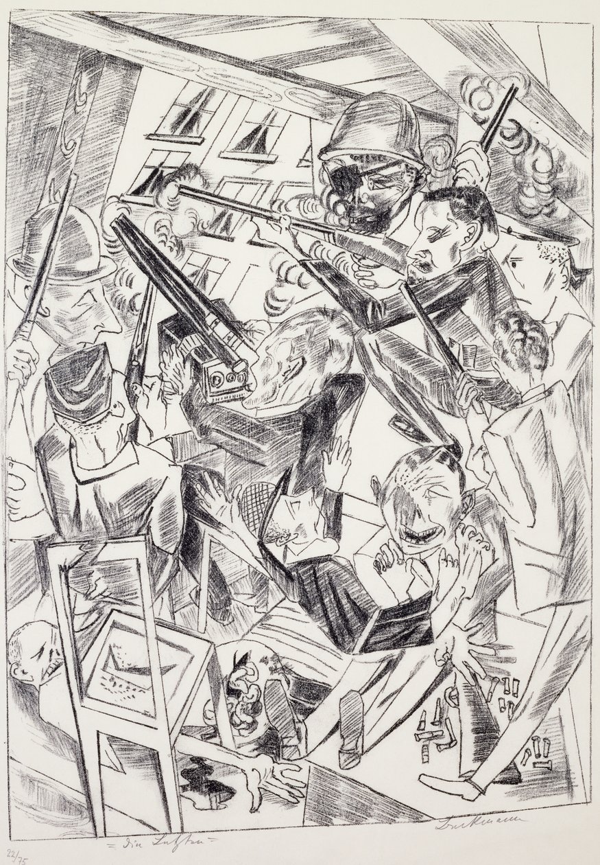 Gli ultimi, di Max Beckmann da Max Beckmann