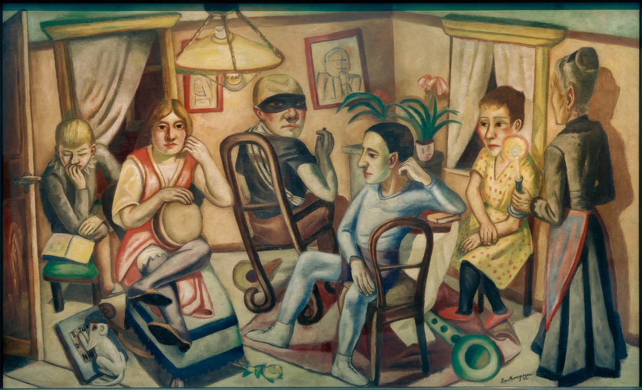 Prima del ballo in maschera da Max Beckmann