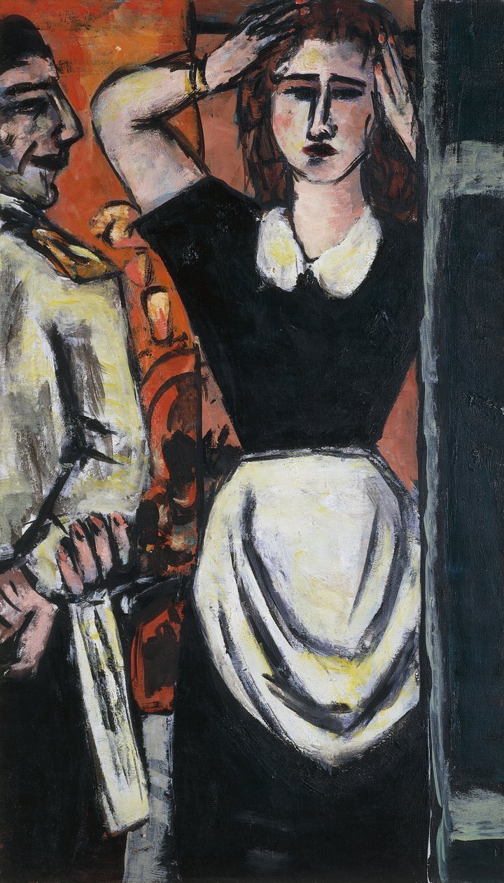 Cameriere e addetto al guardaroba da Max Beckmann