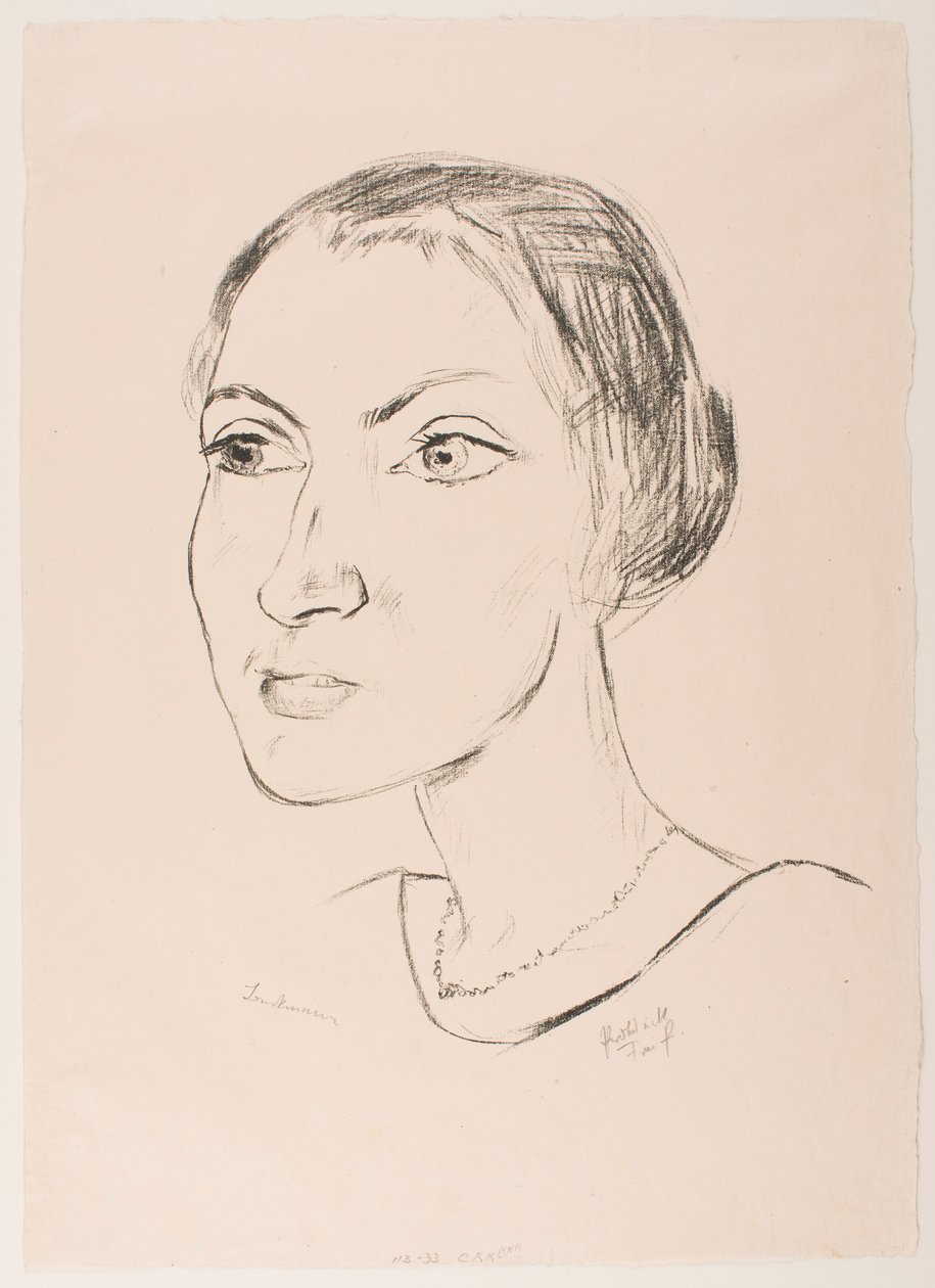 Donna con collana (signora Parcus) da Max Beckmann