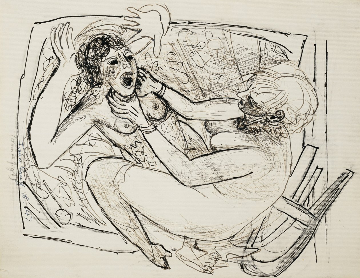 Donne che combattono da Max Beckmann
